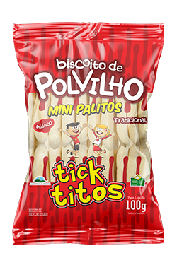Biscoito de Polvilho - Mini Palitos 100g.
